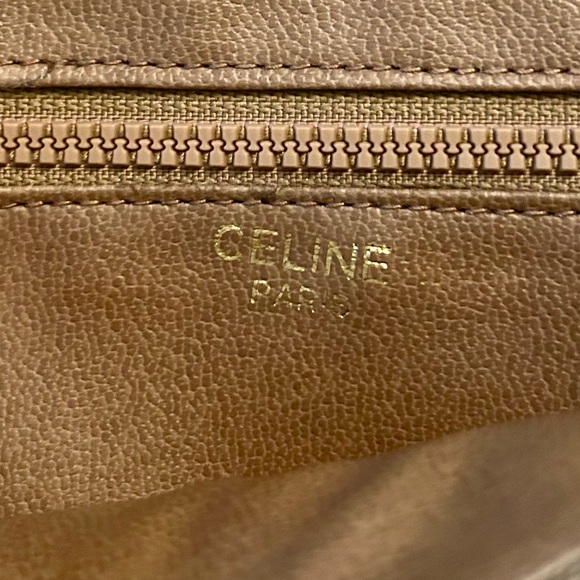 CELINE vintage Macadam foldover Clutch - Good Condition with COA - Picture 6 of 9